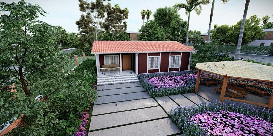 Prefabrik, prefabrik yapı, prefabrik ev, tek katlı prefabrik yapı, tek katlı prefabrik ev